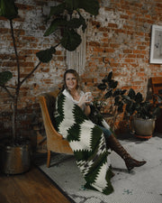Tsachila Blanket - Forest Green - Sassera